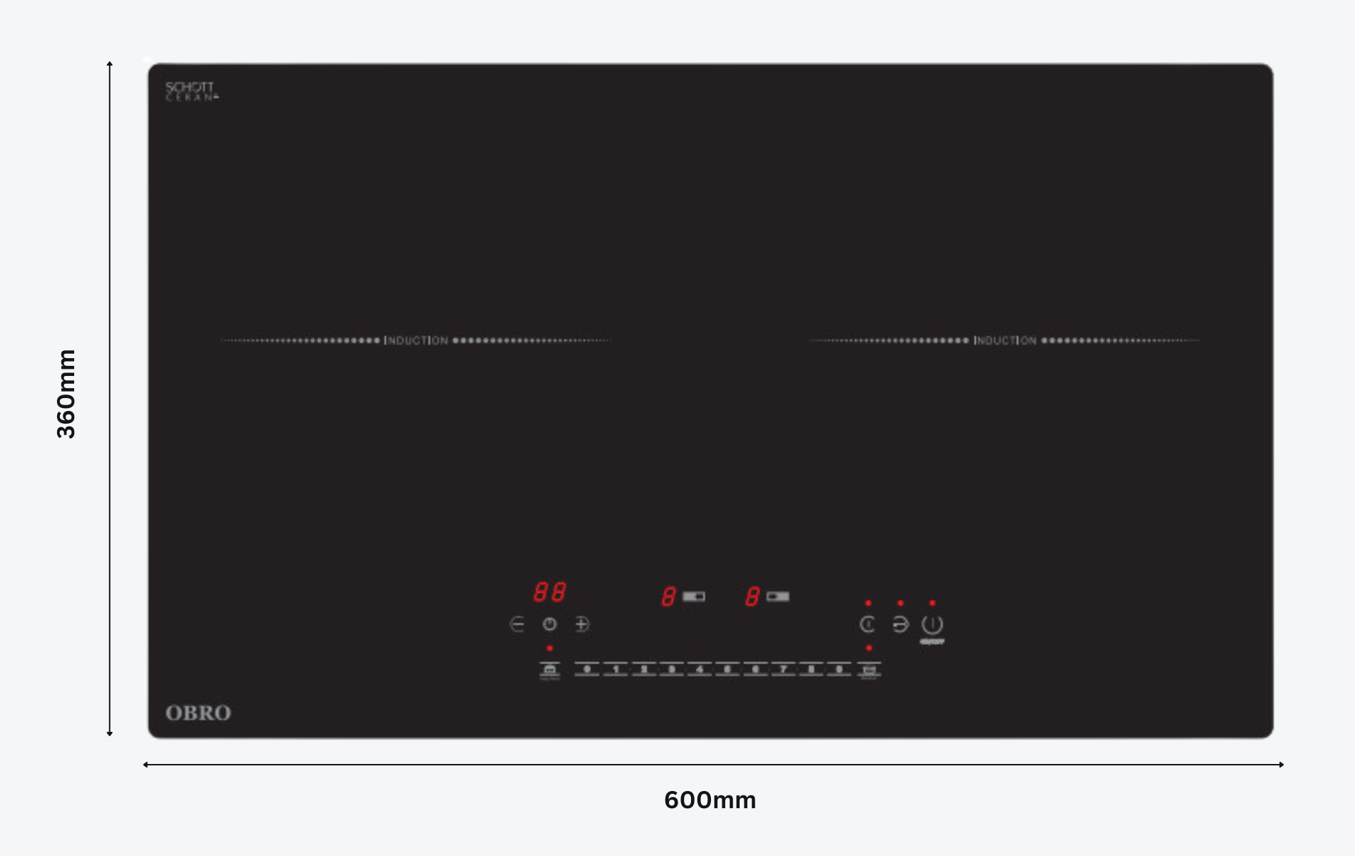 Built-In Induction Hob ID22 PASSEND size 3
